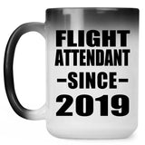 Flight Attendant Since 2019 - 15oz Color Changing Mug