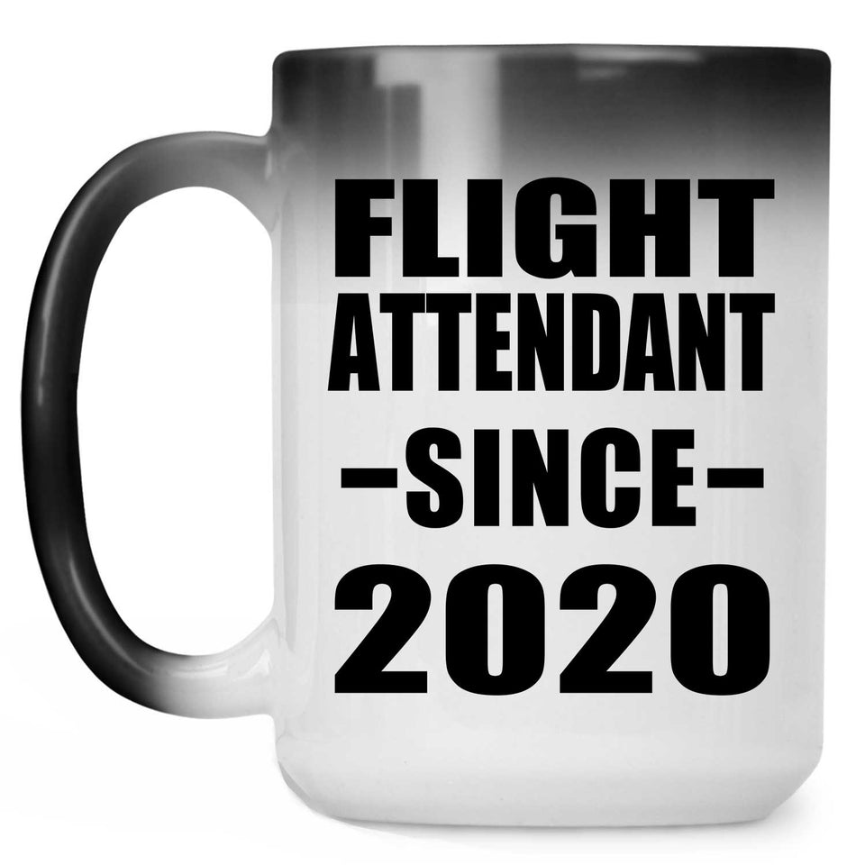 Flight Attendant Since 2020 - 15oz Color Changing Mug