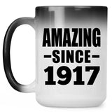 107th Birthday Amazing Since 1917 - 15oz Color Changing Mug