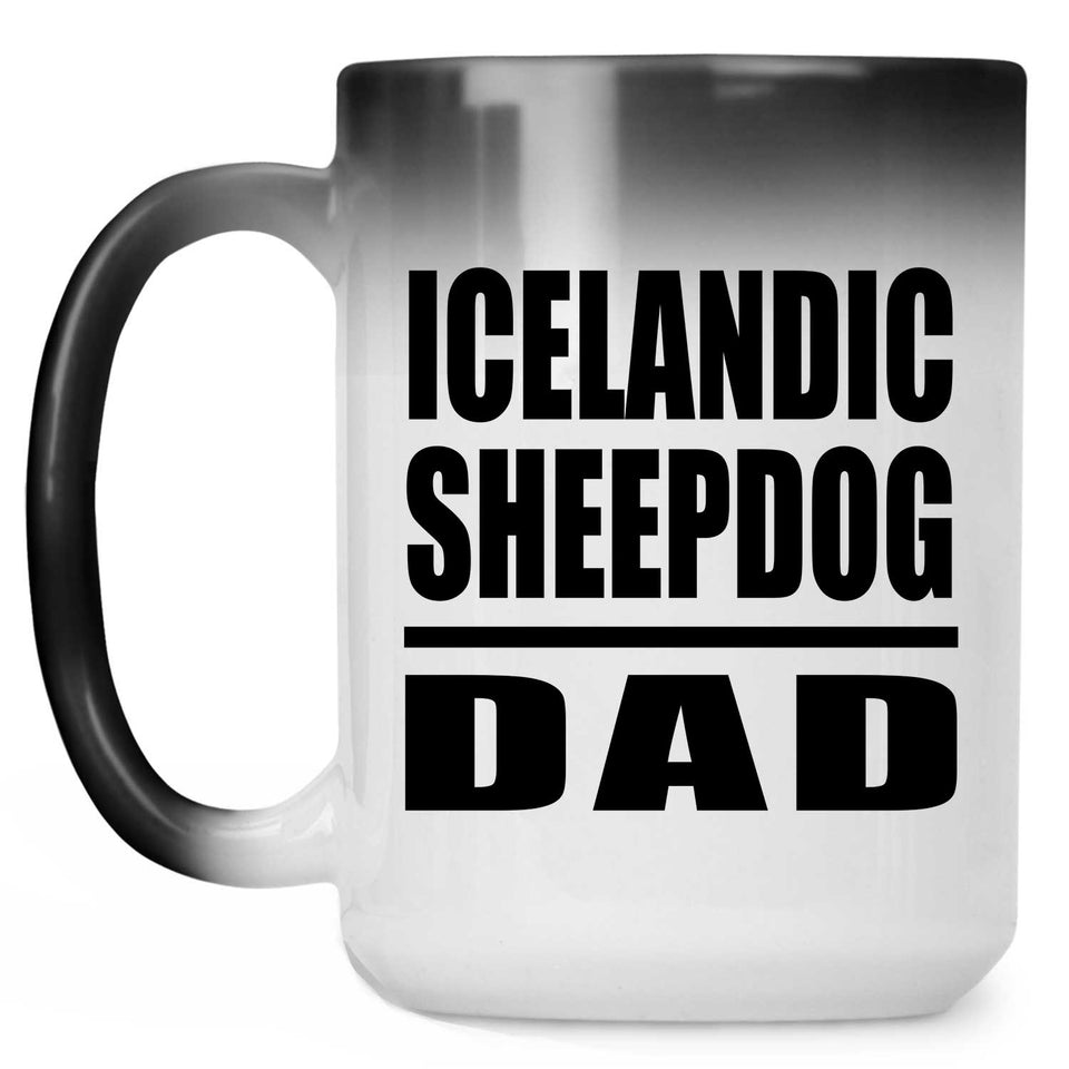 Icelandic Sheepdog Dad - 15oz Color Changing Mug