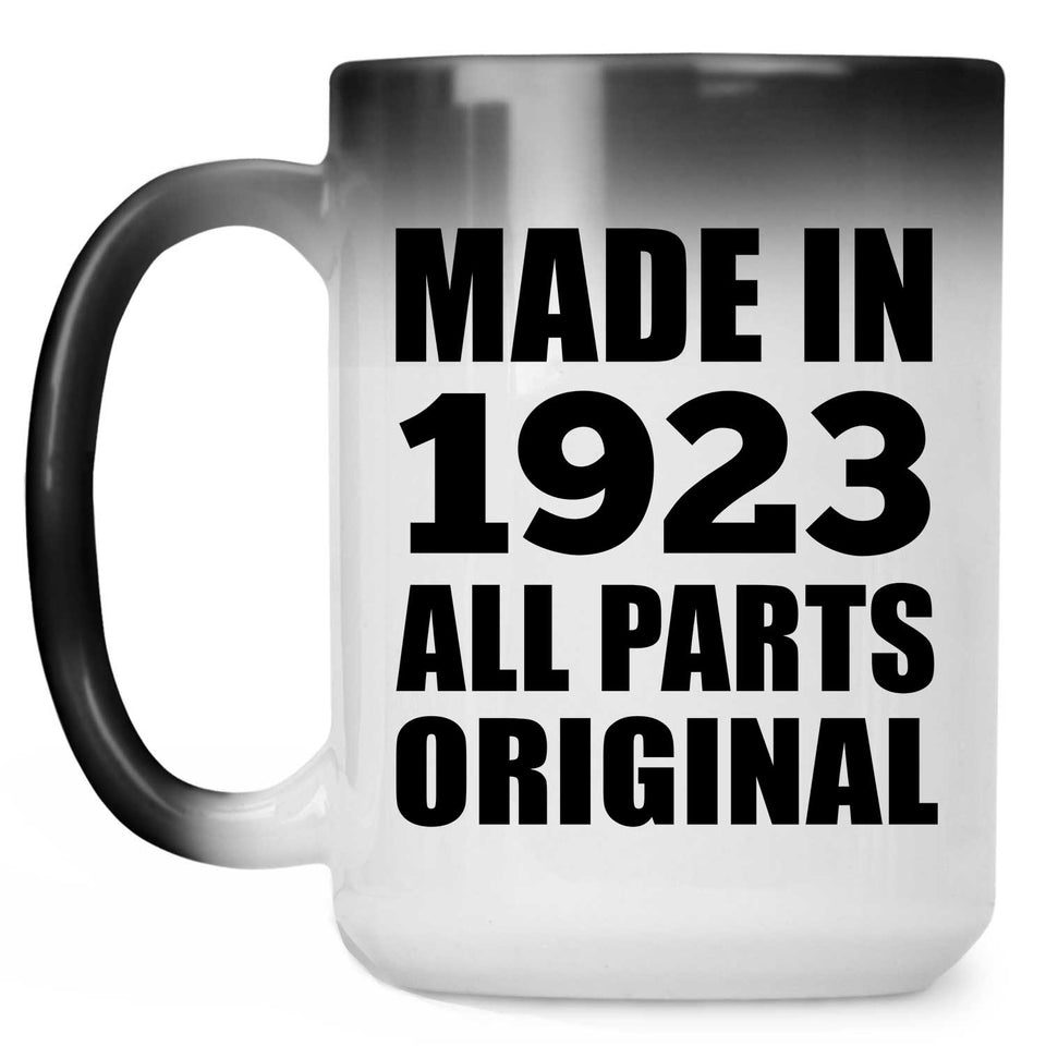 101st Birthday Made in 1923 All Parts Original - 15oz Color Changing Mug