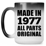 47th Birthday Made in 1977 All Parts Original - 15oz Color Changing Mug