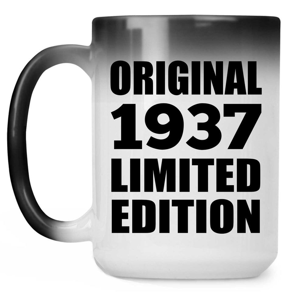 87th Birthday Original 1937 Limited Edition - 15oz Color Changing Mug