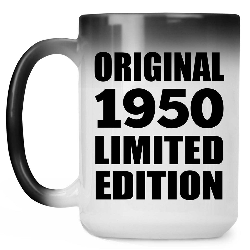 74th Birthday Original 1950 Limited Edition - 15oz Color Changing Mug