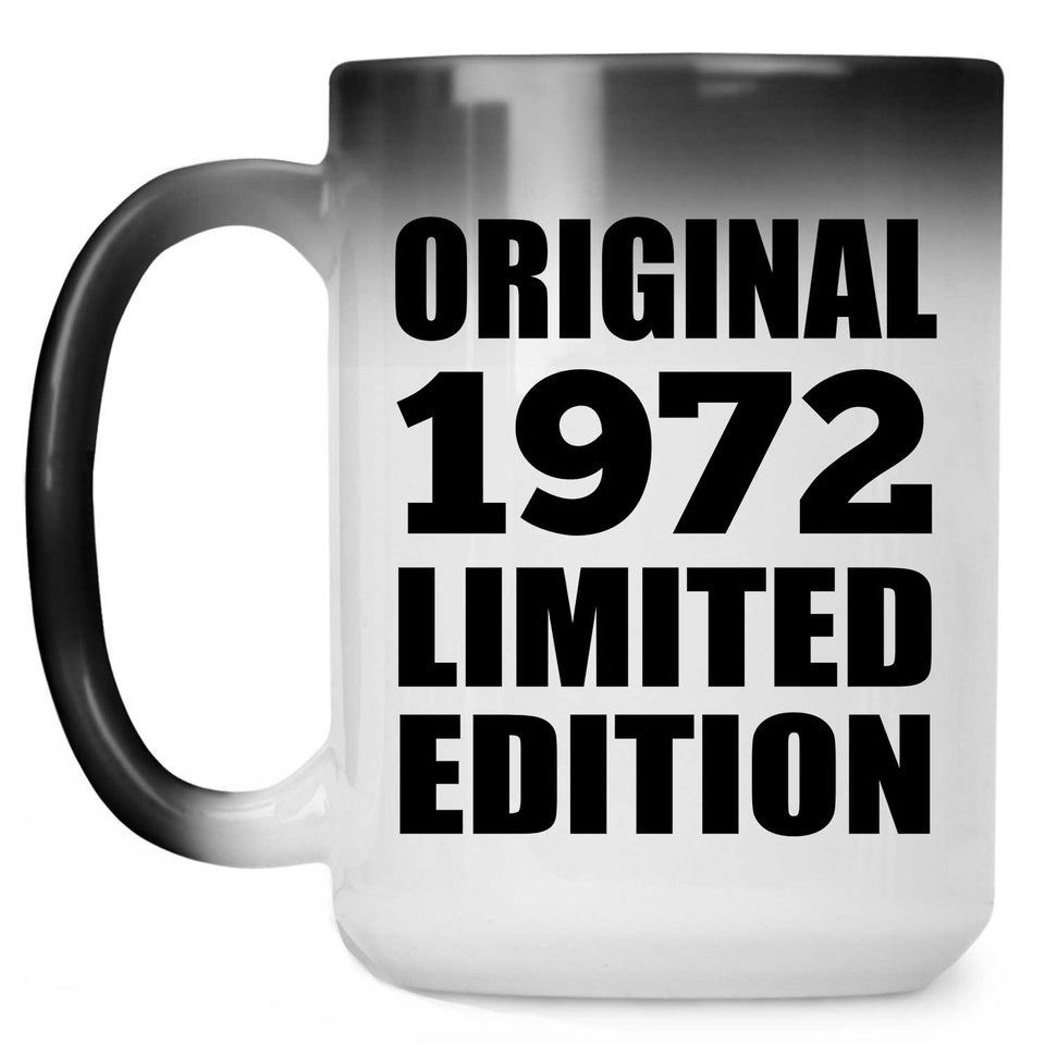 52nd Birthday Original 1972 Limited Edition - 15oz Color Changing Mug