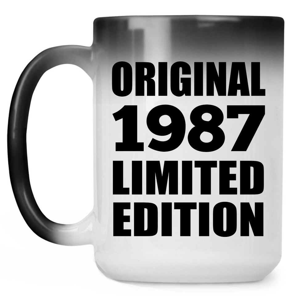 37th Birthday Original 1987 Limited Edition - 15oz Color Changing Mug