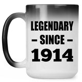 110th Birthday Legendary Since 1914 - 15oz Color Changing Mug