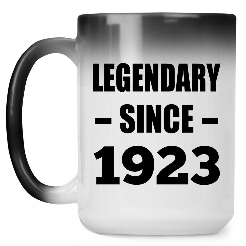 101st Birthday Legendary Since 1923 - 15oz Color Changing Mug