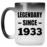 91st Birthday Legendary Since 1933 - 15oz Color Changing Mug