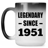 73rd Birthday Legendary Since 1951 - 15oz Color Changing Mug
