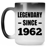 62nd Birthday Legendary Since 1962 - 15oz Color Changing Mug