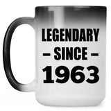 61st Birthday Legendary Since 1963 - 15oz Color Changing Mug