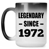 52nd Birthday Legendary Since 1972 - 15oz Color Changing Mug