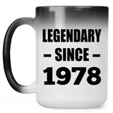 46th Birthday Legendary Since 1978 - 15oz Color Changing Mug