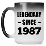 37th Birthday Legendary Since 1987 - 15oz Color Changing Mug