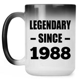 36th Birthday Legendary Since 1988 - 15oz Color Changing Mug