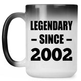 22nd Birthday Legendary Since 2002 - 15oz Color Changing Mug