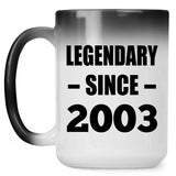 21st Birthday Legendary Since 2003 - 15oz Color Changing Mug