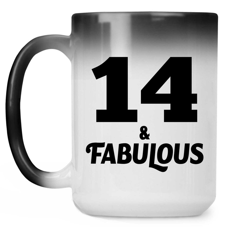 14th Birthday 14 & Fabulous - 15oz Color Changing Mug