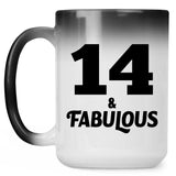 14th Birthday 14 & Fabulous - 15oz Color Changing Mug
