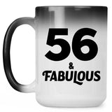 56th Birthday 56 & Fabulous - 15oz Color Changing Mug