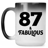 87th Birthday 87 & Fabulous - 15oz Color Changing Mug