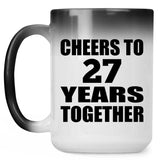 27th Anniversary Cheers To 27 Years Together - 15oz Color Changing Mug