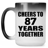 87th Anniversary Cheers To 87 Years Together - 15oz Color Changing Mug