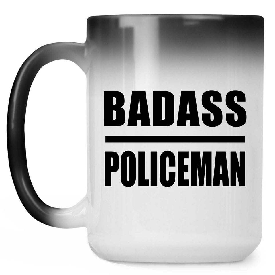 Badass Policeman - 15oz Color Changing Mug