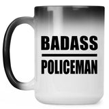 Badass Policeman - 15oz Color Changing Mug