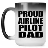 Proud Airline Pilot Dad - 15oz Color Changing Mug