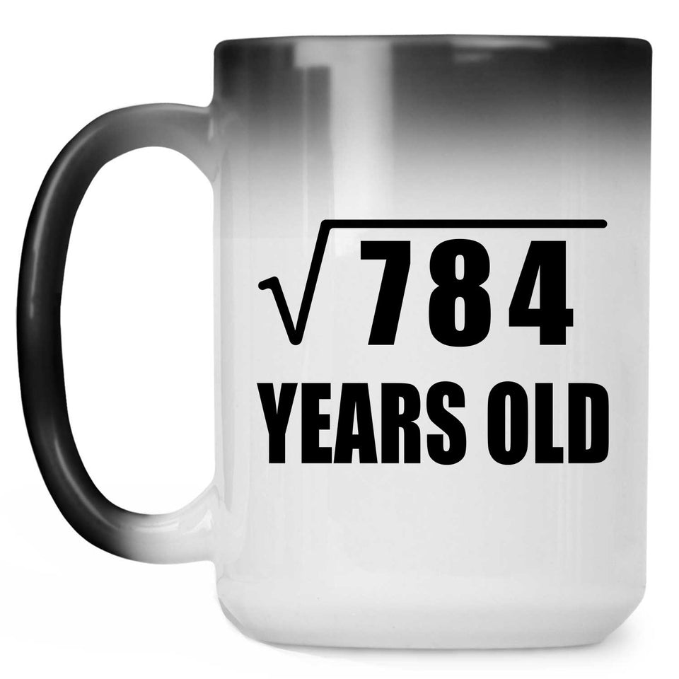28th Birthday Square Root of 784 Years Old - 15oz Color Changing Mug