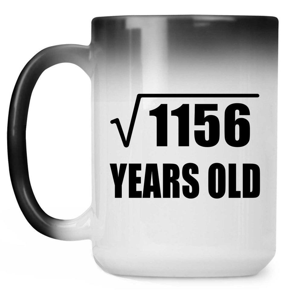 34th Birthday Square Root of 1156 Years Old - 15oz Color Changing Mug
