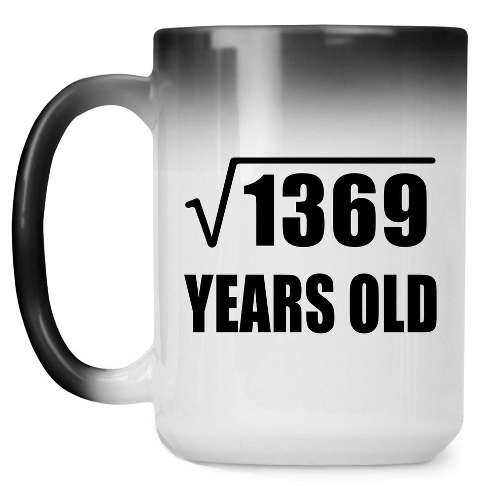 37th Birthday Square Root of 1369 Years Old - 15oz Color Changing Mug