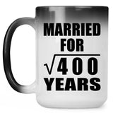 20th Anniversary Married For Square Root of 400 Years - 15oz Color Changing Mug