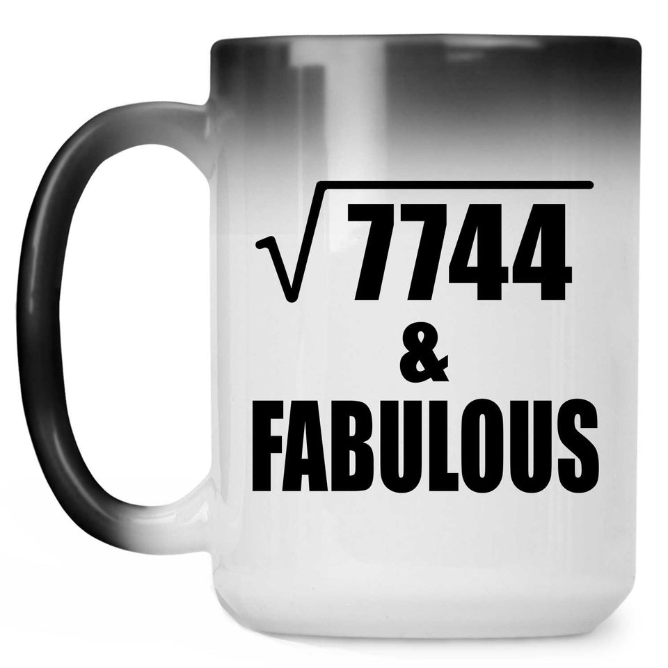 88th Birthday Square Root of 7744 & Fabulous - 15oz Color Changing Mug