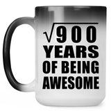 30th Birthday Square Root of 900 Years of Being Awesome - 15oz Color Changing Mug