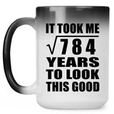 28th Birthday Took Square Root of 784 Years To Look Good - 15oz Color Changing Mug