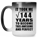 12th Birthday Took Square Root of 144 Years To Awesome - 15oz Color Changing Mug