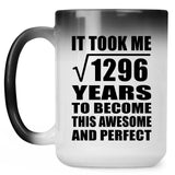 36th Birthday Took Square Root of 1296 Years To Awesome - 15oz Color Changing Mug