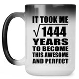 38th Birthday Took Square Root of 1444 Years To Awesome - 15oz Color Changing Mug