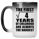 2nd Birthday Square Root of 4 Years of Childhood - 15oz Color Changing Mug