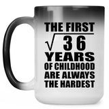 6th Birthday Square Root of 36 Years of Childhood - 15oz Color Changing Mug
