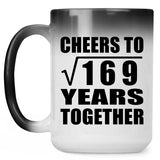 13th Anniversary Cheers To Square Root of 169 Years Together - 15oz Color Changing Mug