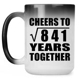 29th Anniversary Cheers To Square Root of 841 Years Together - 15oz Color Changing Mug
