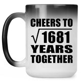 41st Anniversary Cheers To Square Root of 1681 Years Together - 15oz Color Changing Mug
