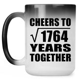 42nd Anniversary Cheers To Square Root of 1764 Years Together - 15oz Color Changing Mug