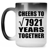 89th Anniversary Cheers To Square Root of 7921 Years Together - 15oz Color Changing Mug