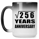 16th Anniversary Square Root of 256 Years Anniversary - 15oz Color Changing Mug