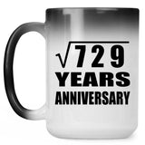27th Anniversary Square Root of 729 Years Anniversary - 15oz Color Changing Mug